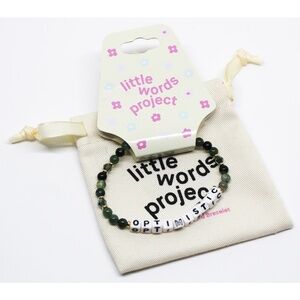 NWT Little Words Project beaded bracelet S/M- Optimistic